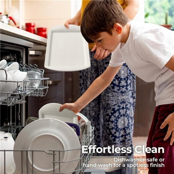 Extra Large Serving Platters Set of 3 Ceramic Rectangle Trays White Party Dish - Picture 6 of 7